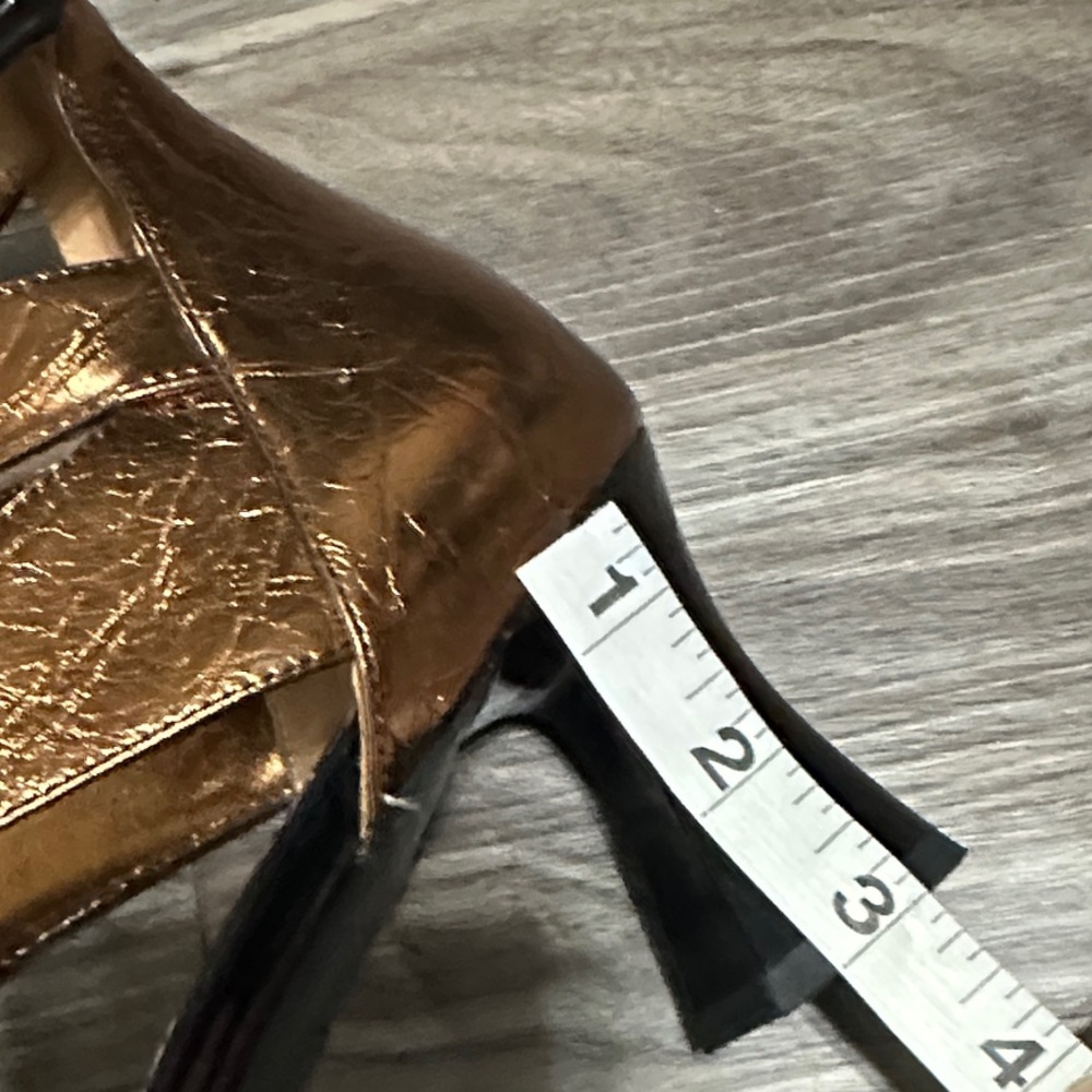 Metallic Brown Strappy Heel Sandals - Picture 11 of 11